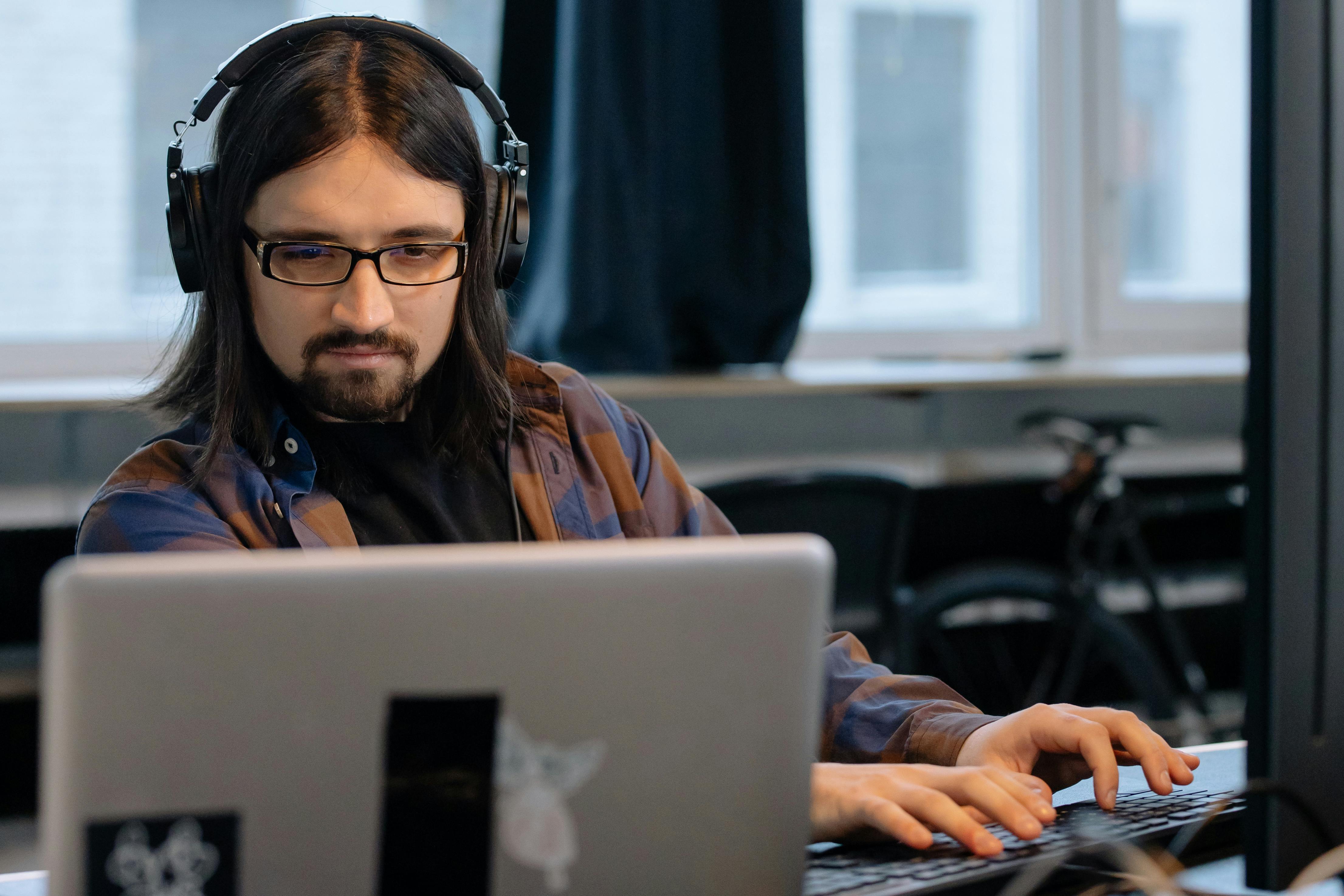 Person working at a computer